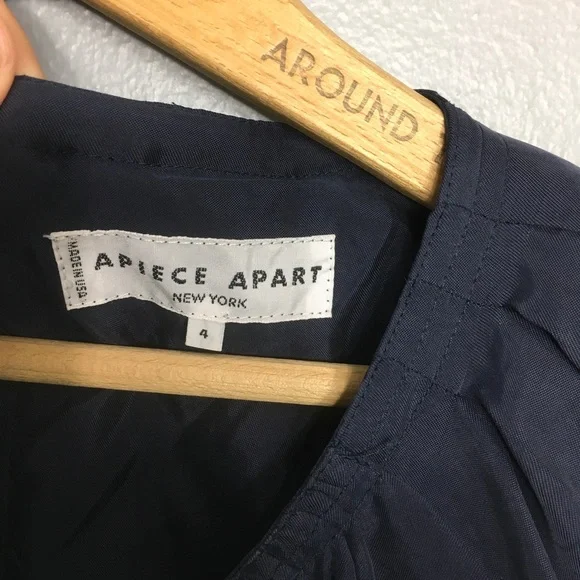 APIECE APART | navy max vogue cupro dress 4 - Picture 3 of 7